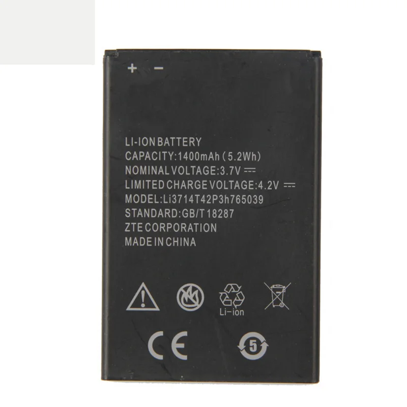 Оригинальный Li3714T42p3h765039 Аккумулятор для телефона ZTE Blade A3 T220 AF3 T221 A5 AF5 C341 1400 мАч |