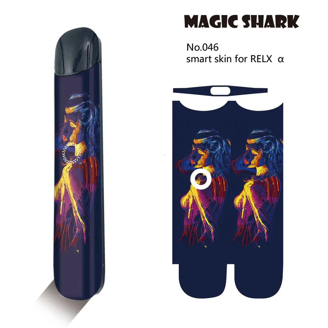 Водонепроницаемый чехол Magic Shark Devil с защитой от пота Тоторо E наклейка на сигарету