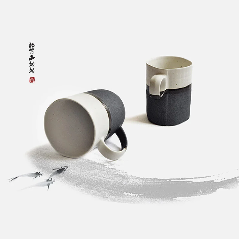 Креативная керамическая ретро чашка в японском стиле с ручкой|mug cup|cup withdrinkware mug |