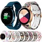 Силиконовый оригинальный спортивный ремешок 20 мм для Samsung Galaxy Watch ActiveGalaxy 42 ммAmazfit Bip Lite Смарт-часы браслет