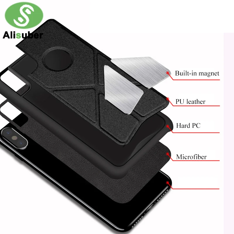 Alisuber Transformer Phone Case For iphone 6 6s Plus Foldable Folding Fold Stand Holder Back Cover Shell Capa |