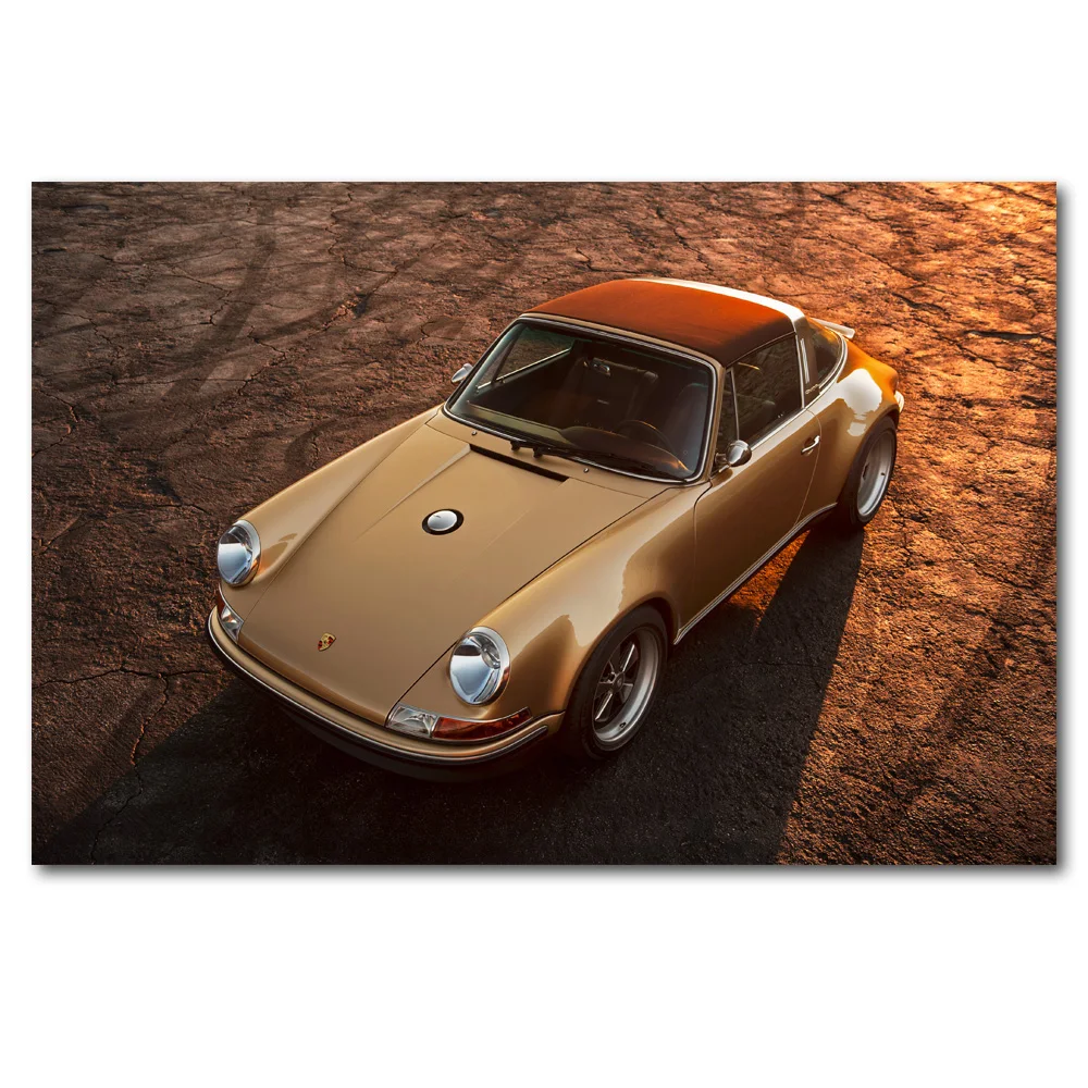 Singer 911 Targa Порше классический и рисунком машин Винтаж настенные художественные