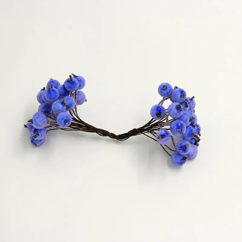light royal blue 1 см 20 шт./лот мини Скрапбукинг тычинки srtificial Ягодный букет цветов для вечерние свадебное украшение коробки для конфет Ремесла поставок - Цвет: light royal blue