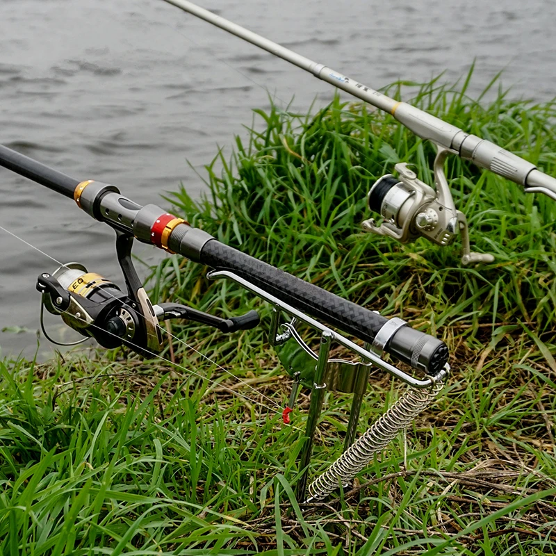 Антикоррозийный стальной кронштейн для удочки автоматический двойной пружинный