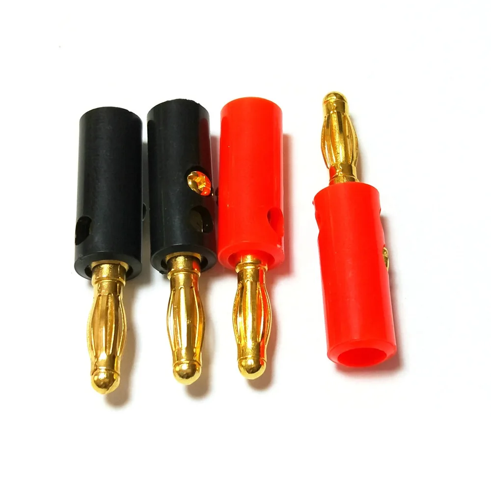 

30 PCS Banana Speaker Plugs 4mm Gold Plated