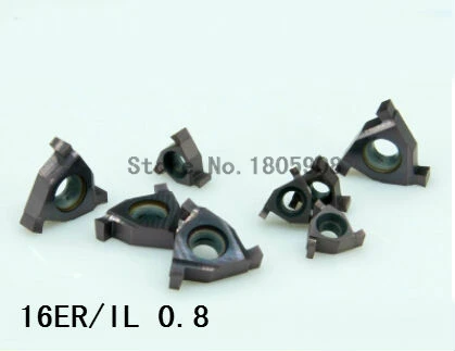 

10PCS 16ER/IL 0.8 carbide turning insert ,Cutting inserts, Factory outlets,the lather, slot blade,for Grooving Holder SER /SNL