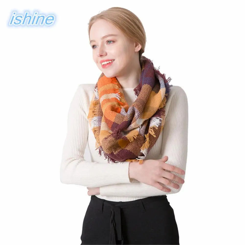 2018 New Winter Scarf Fashion Women Luxury Plaid Faux Cashmere Scarves Bandana Shawl Bufanda Wholesale 87*50CM | Аксессуары для