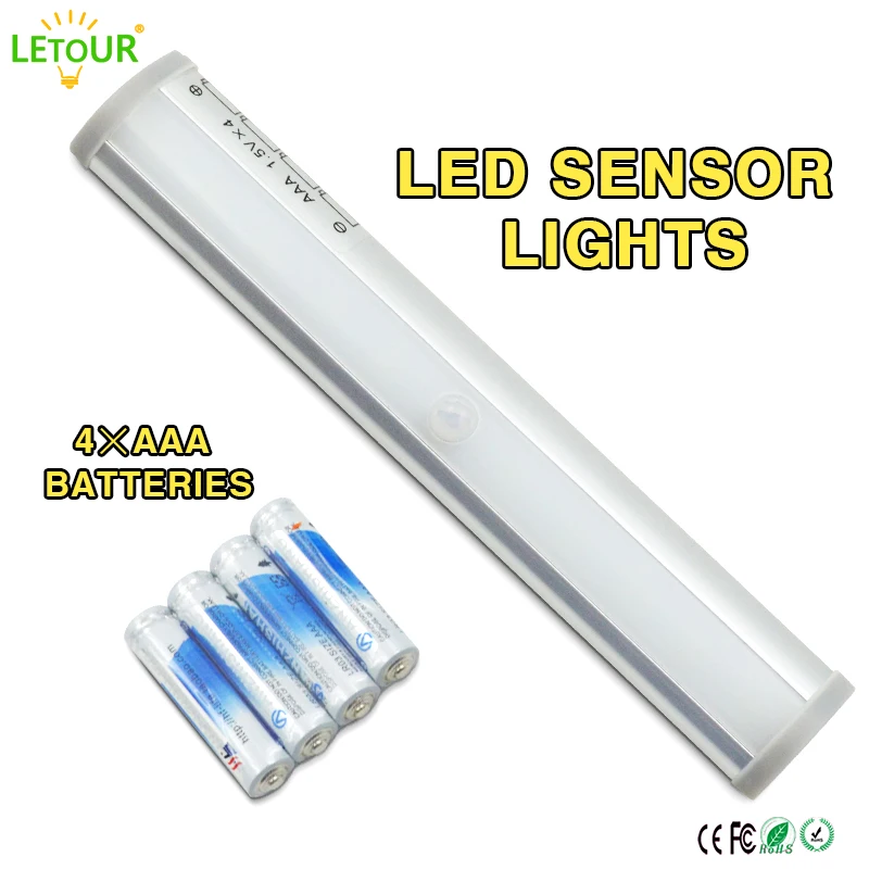 Беспроводной настенный светильник с датчиком движения 5 Вт 10 светодиодный