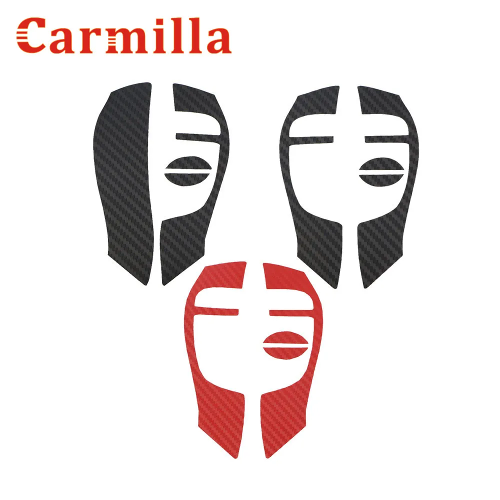 Carmilla Автомобильная наклейка с логотипом на руль из углеродного волокна для nissan