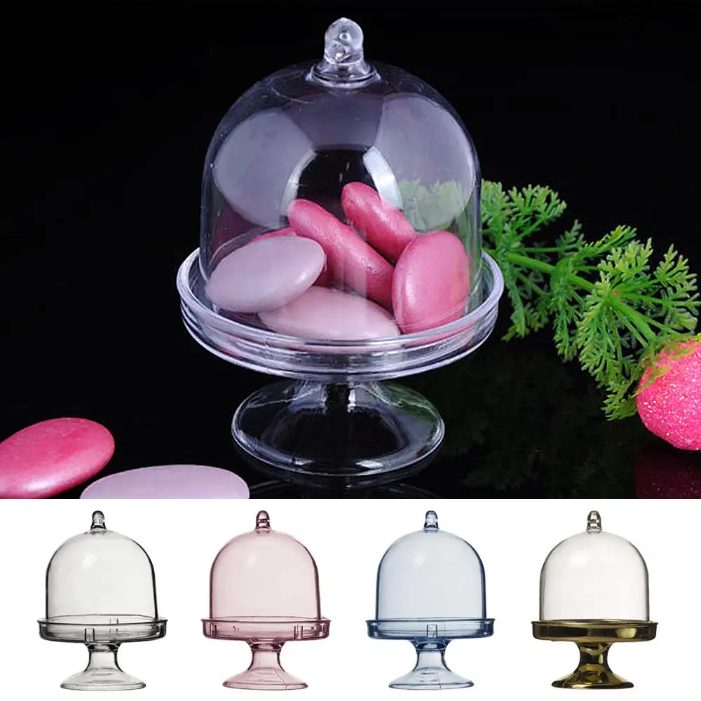 

12 pcs Plastic Case Clear Plastic Dome Storage Box For Candy Sweets Gift Case Hot