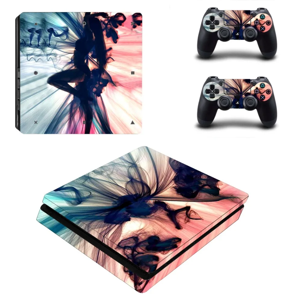 Наклейка Rise of Tomb Raider PS4 Slim Skin Виниловая наклейка для консоли Playstation 4 и 2