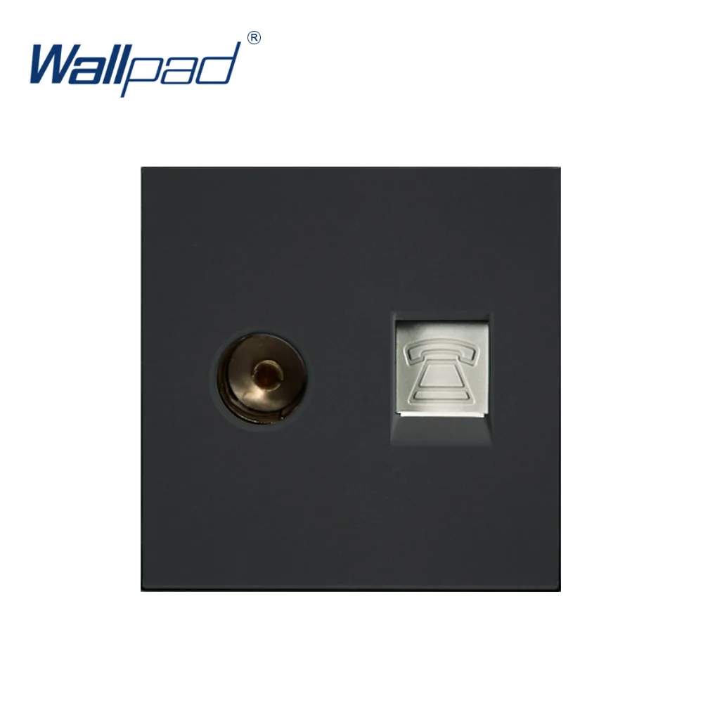 Клавиша с функцией розетки Wallpad TV TEL Phone Rj11 для модуля только 52*52 мм|Выключатели| |
