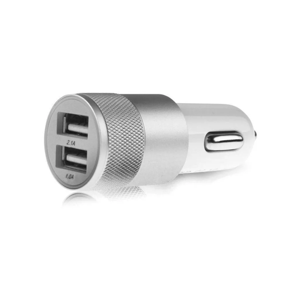 Универсальное автомобильное зарядное устройство с 2 USB портами для Iphone X 8 7 Plus