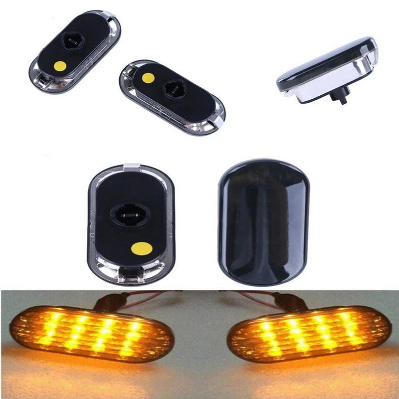 

JXLCLYL 1 пара автомобиля янтарные светодиодный, боковой, габаритный фонарь для VW Golf Jetta Bora MK4 Passat B5 B5.5