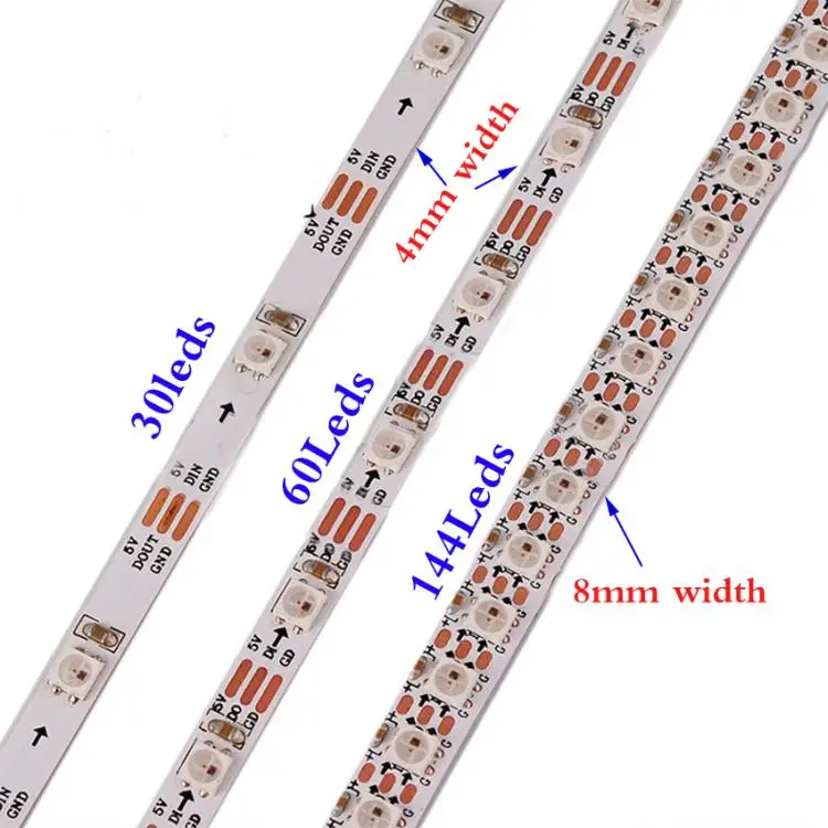 Пиксельная Светодиодная лента [Seven Neon]WS2813/WS2812B/SK6812 MINI 3535 SMD5050 Адресуемая RGB 60