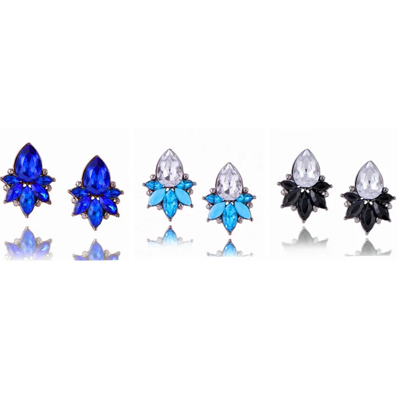 Модные серьги Новое поступление брендовые милые металлические с кристаллами для