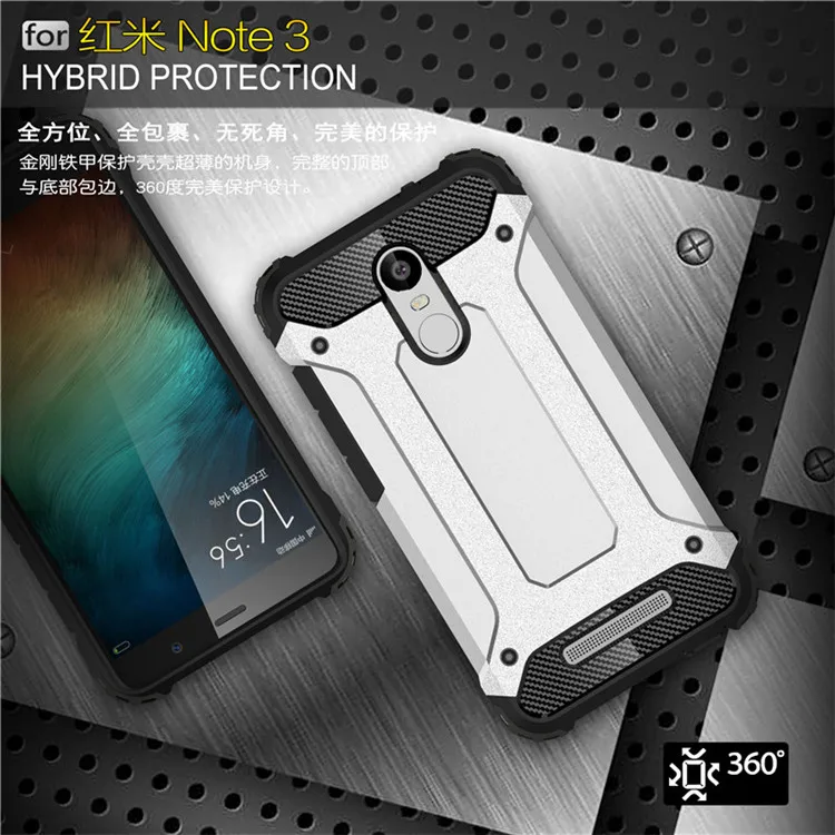 Чехлы TRISEOLY для Xiaomi Redmi Note 3 Pro Diamond Armor противоударные прочные чехлы телефонов