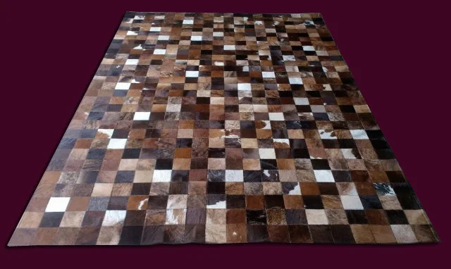 

free shipping 100% natural hand made cowhide leather waterproof outdoor carpet