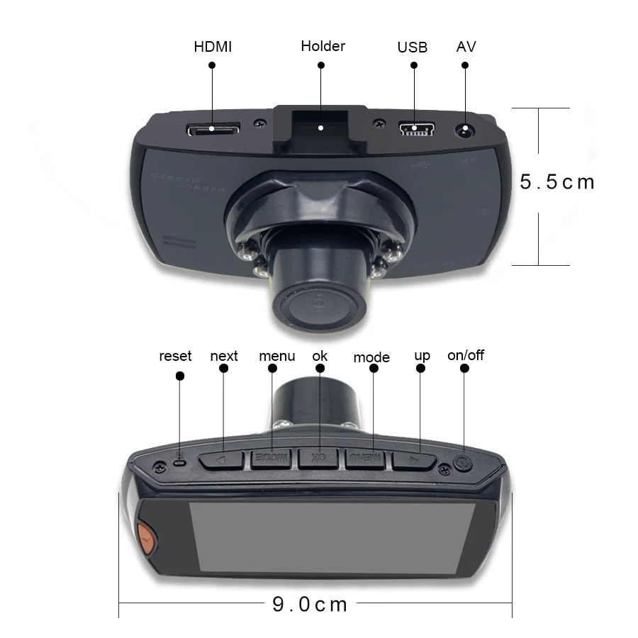 VVVIST HD 1080P Автомобильный видеорегистратор парковочная камера