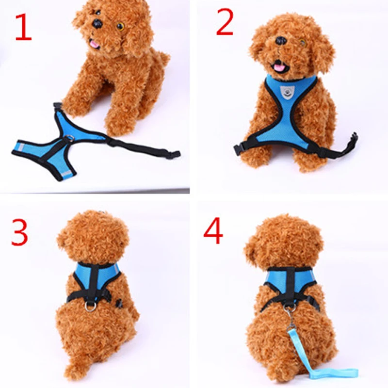 Милый мягкий ошейник и поводок для собак клетчатый прогулок кошек жилет на