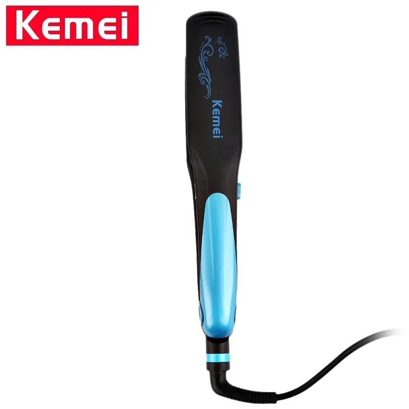 Kemei KM-2209 Hair Straightener Professional 2 in 1 Iionic Straightening Iron &amp Curler Styling Tool Curling Irons | Красота и