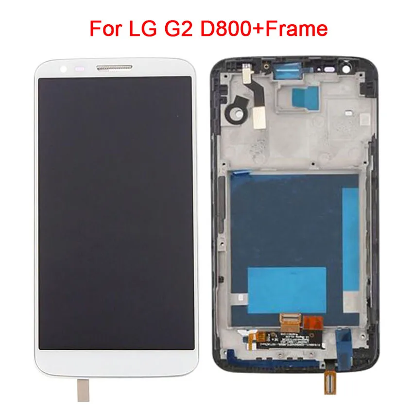 

for LG G2 D800 Display Touch Screen Digitizer Assembly for LG G2 D802 Display D800 D801 D805 D803 With Frame LCD