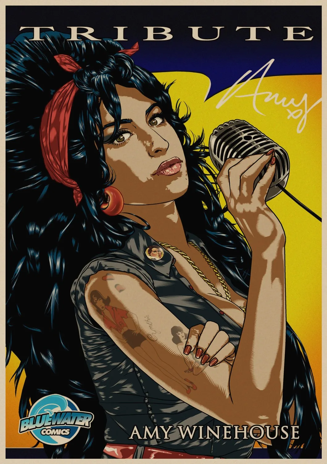 Музыкальный певец Amy Winehouse плакат печать на крафтовой бумаге постер в стиле ретро домашний Декор настенный художественный плакат комната декорация декор для стен - Цвет: 22