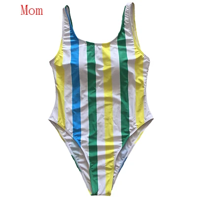 Mom Цветочный купальный костюм для мамы и дочки, одежда бикини для женщин и девочек, семейный купальник, одежда для мамы и дочки, пляжная одежда для купания - Цвет: Mom