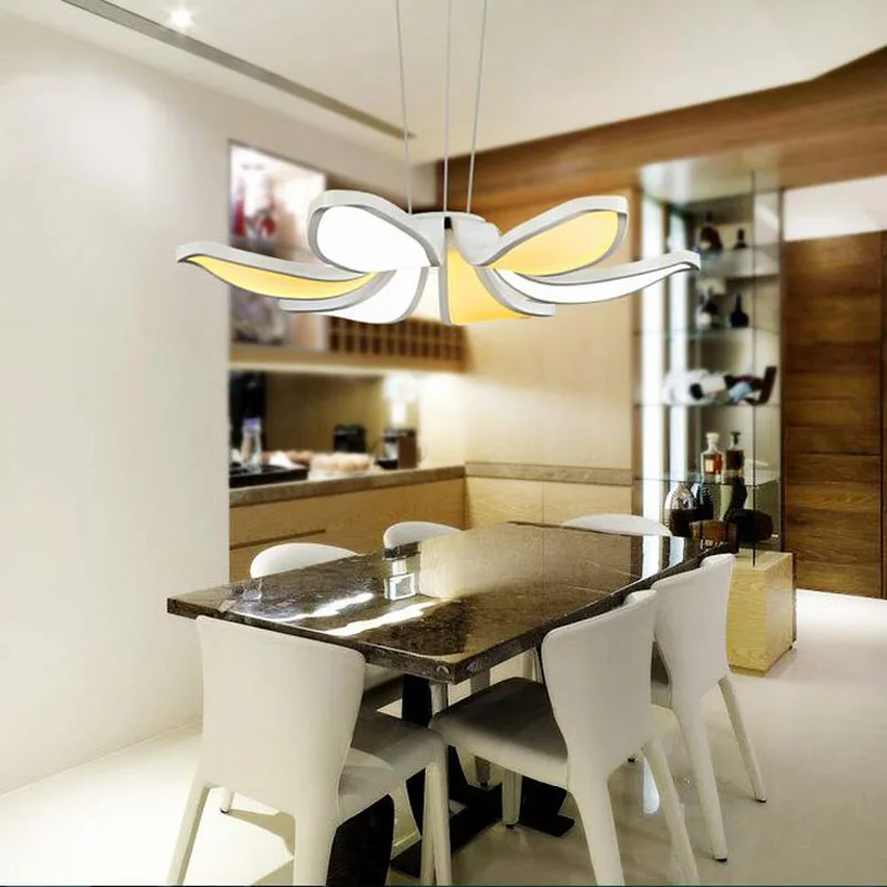 Светильник подвесной современный LED-лампа из акрила в форме цветка Getop для гостиной, кофейни, спальни, ресторана, кабинета настольных работ.