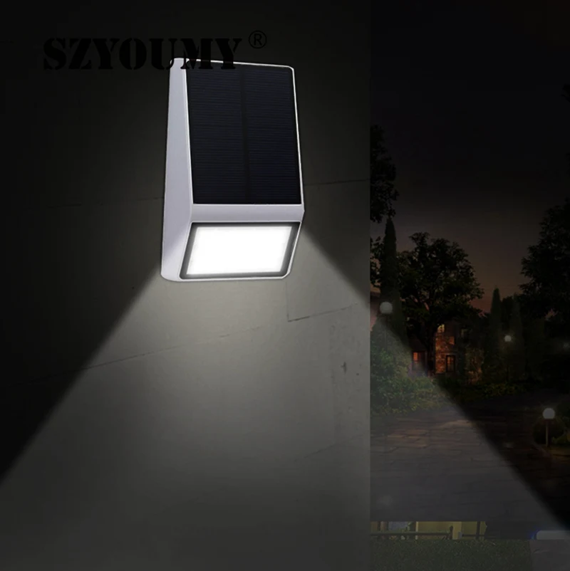 

SZYOUMY New 10PCS DHL Solar Light 15LED Solar Lamp Microwave sensor / Light Sensor Outdoor Garden Path Security Solar Wall Light