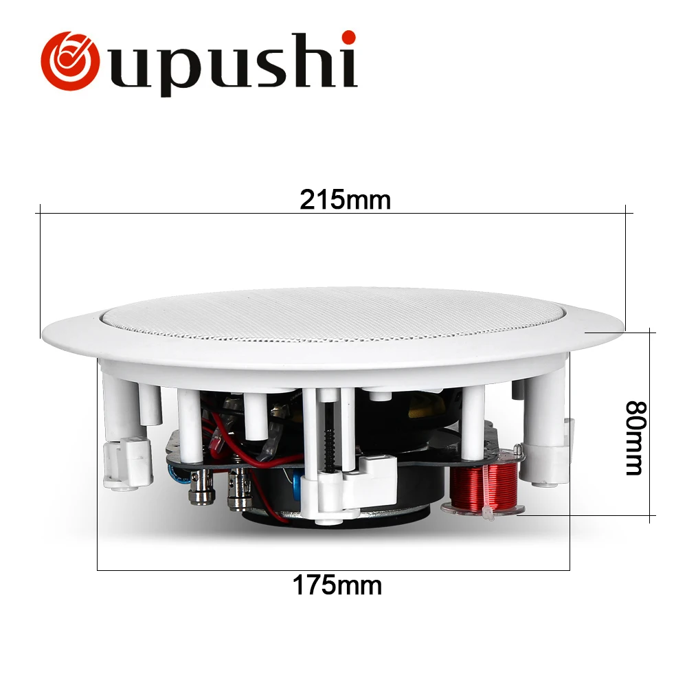 Oupushi домашняя Hi-Fi система объемного звука 8ohm Coaxia потолочный динамик сопротивление стены стерео аудио портативный фон музыкальная система