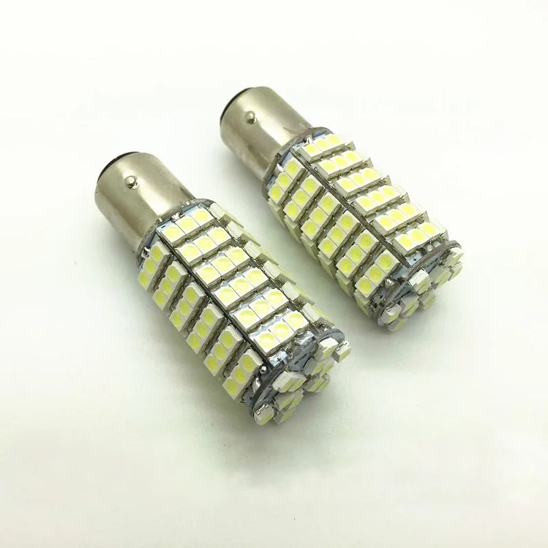 1157/1156BA15S 3528 120SMD Светодиодная лампа противотуманная фара парковочная белый свет