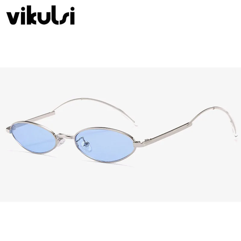 2018 Unique Metal Frame Women Oval Sunglasses Fashion Brand Designer Sun Glasses Female Men Clear Small Shades UV400 New | Аксессуары
