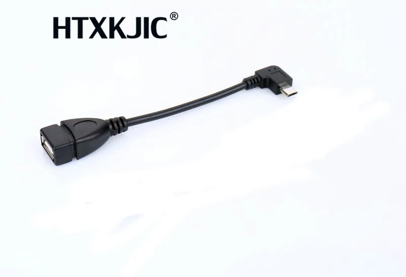 Новейший OTG кабель адаптер Micro USB 2 0 папа к Женский 90 градусов правый угловой