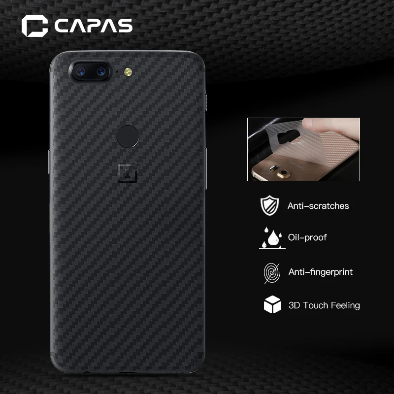 2 шт. OnePlus 5 T задняя пленка 3D углеродное волокно защитная One Plus крышка батареи