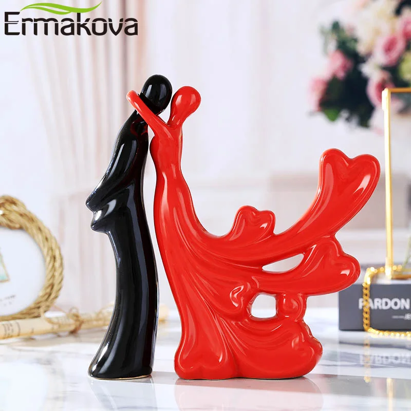 ERMAKOVA 2 шт./компл. страстный любитель объятия Пара Статуэтка Леди Человек статуя свадебный подарок винный шкаф Гостиная украшение дома