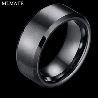 8mm wedding band for men women tungsten carbide ring engagement ring comfort fit beveled edges sizes 7 12