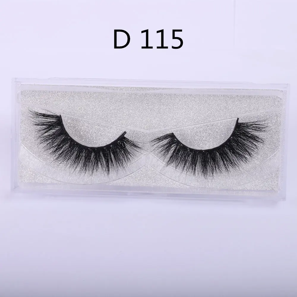D115 WOWANGEL, норковые ресницы, 3D ресницы, толстые, ручная работа, ресницы, полная полоска, поддельные, Maquiagem, бесплатно, Роскошные, 1 пара, накладные ресницы D104 - Цвет: D115