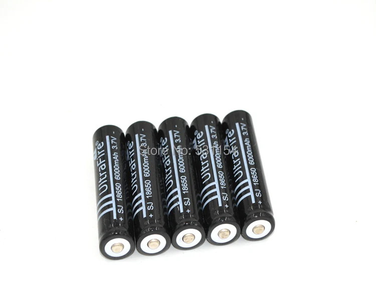 free shipping 5 Pcs 3.7V Rechargeable Battery 6000mAh 18650 Li-ion for Flashlight | Электроника