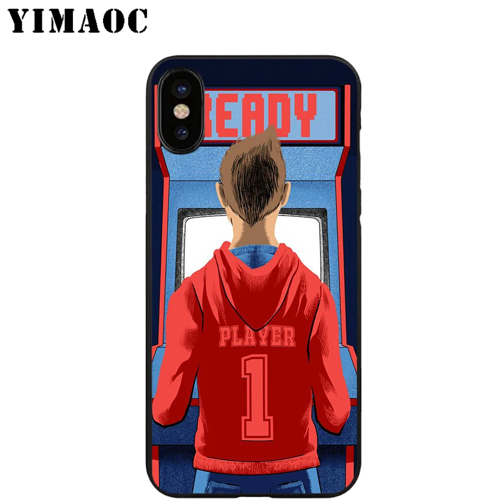 YIMAOC Ready Player One мягкий ТПУ Черный силиконовый чехол для iPhone X или 10 8 7 6 6S Plus 5 5S SE Xr Xs Max