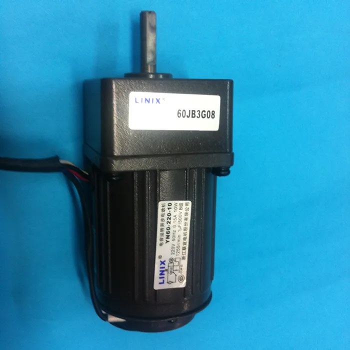 5 линий регулируемая скорость мотор-редуктор LINIX 60JB3G08 YN60-220-10 220 В 10 Вт замедление