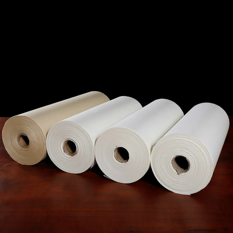 100 м прокрутка Papel Arroz полу-сырая бумага для каллиграфии написание китайской сырой