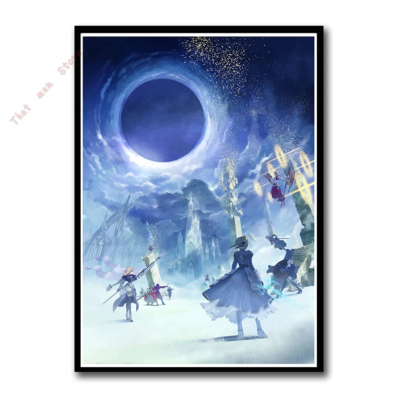 Бумажный постер с покрытием Fate/Grand Order красивые сексуальные аниме наклейки на