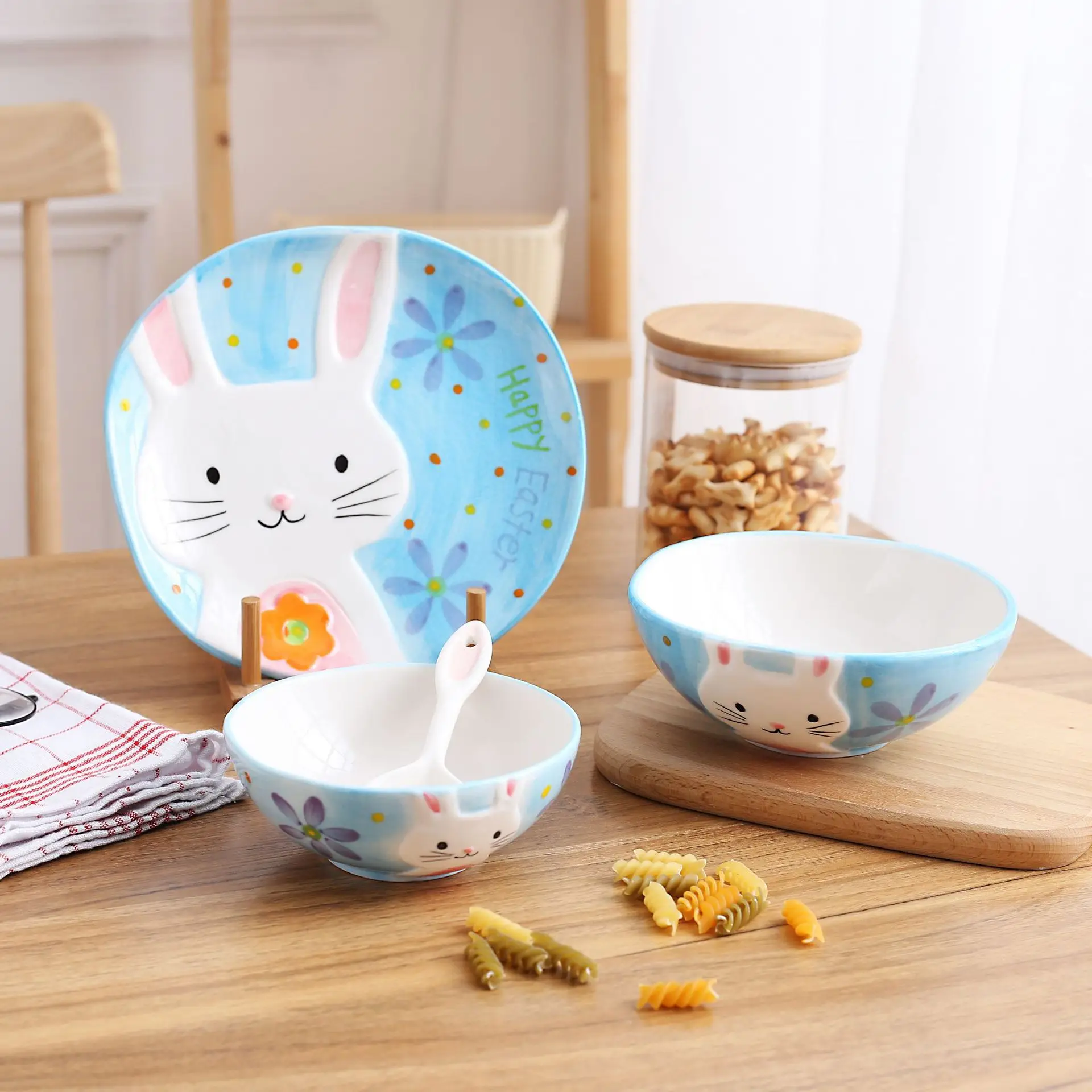 4 шт./компл. нижнее белье с рисунком из мультфильма для маленьких Керамика посуда