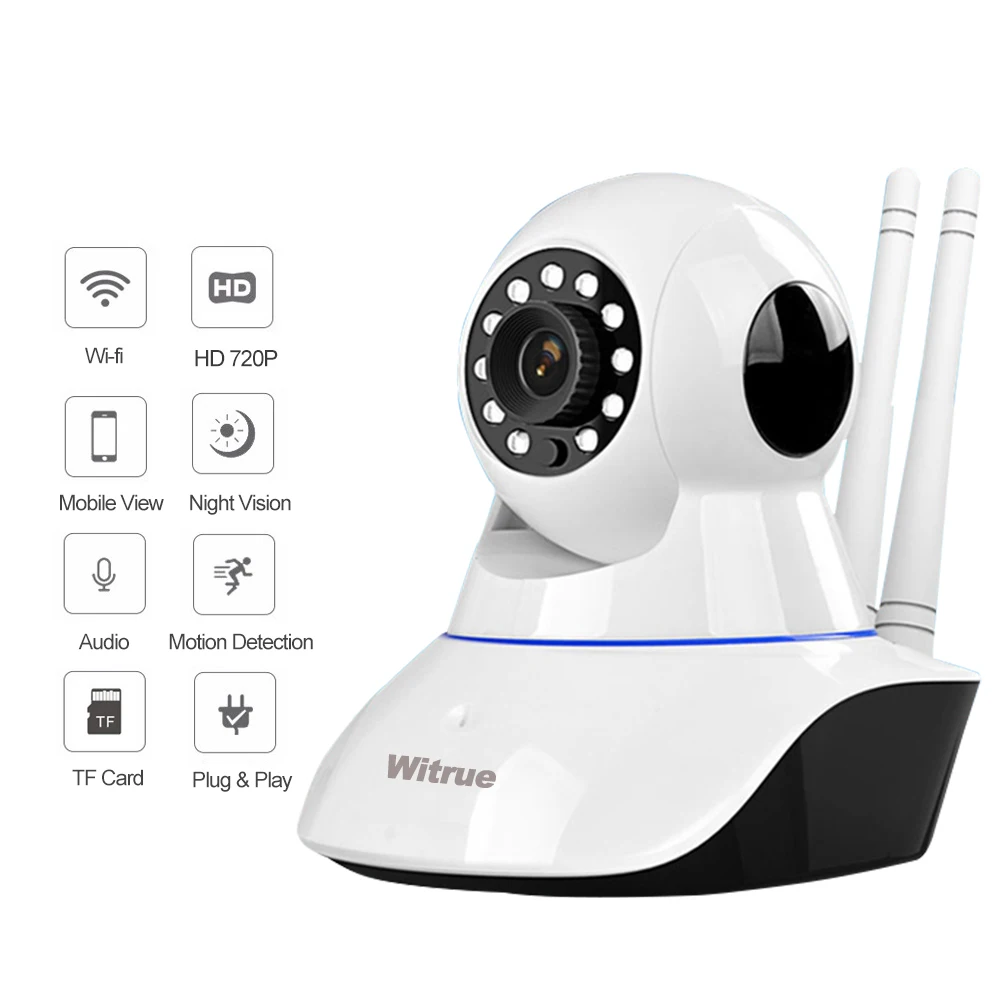 Wi Fi камера 720 P Беспроводная двухсторонняя аудио ночного видения TF карта для