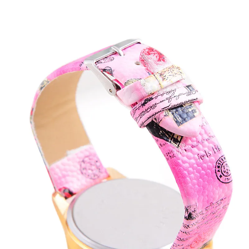 Популярные модные электронные часы женские с цветами цветными бриллиантами из