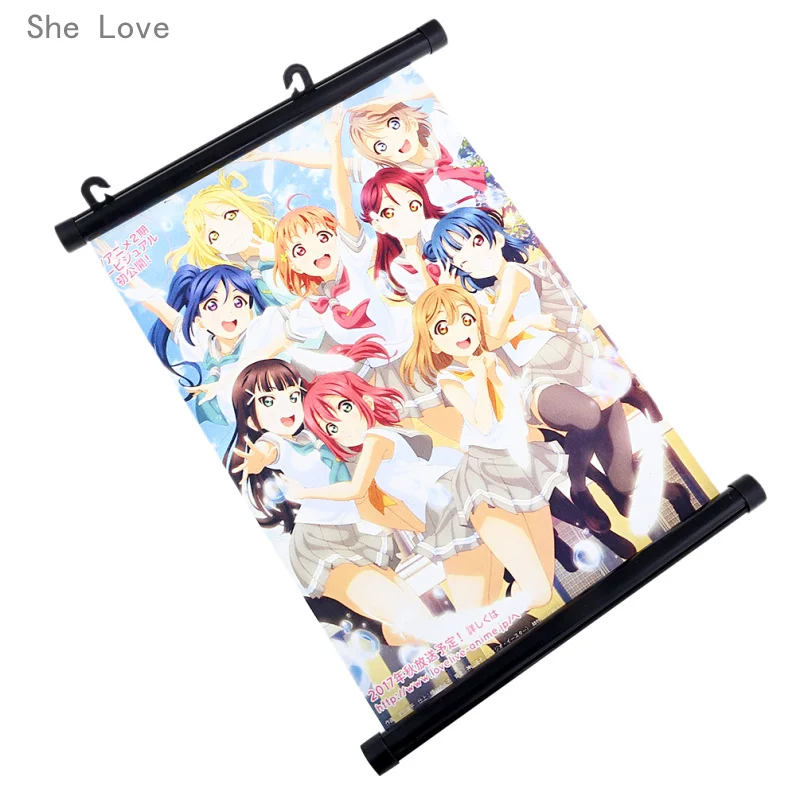 Она любит японское аниме Love Live! Солнечный свет стены свиток живопись холст плакат