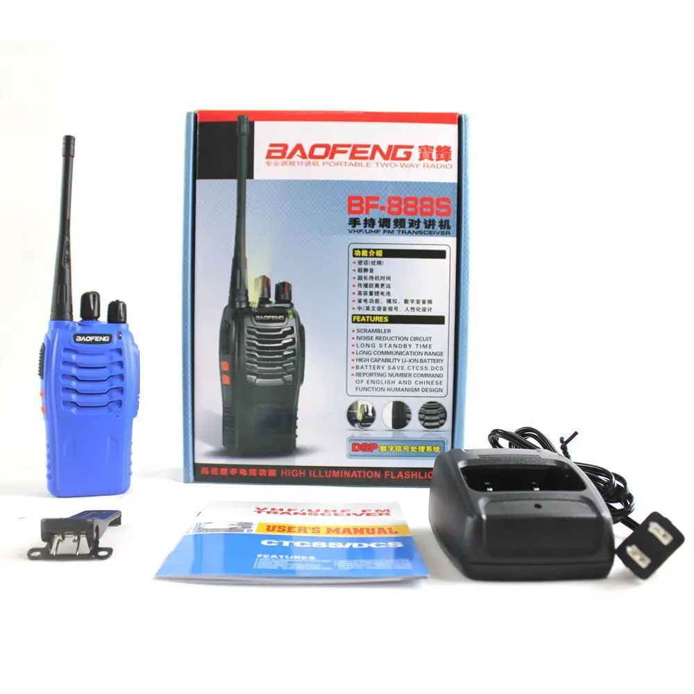 2x BAOFENG 888S UHF двухсторонняя радиостанция и PTT наушник с микрофоном внутренний