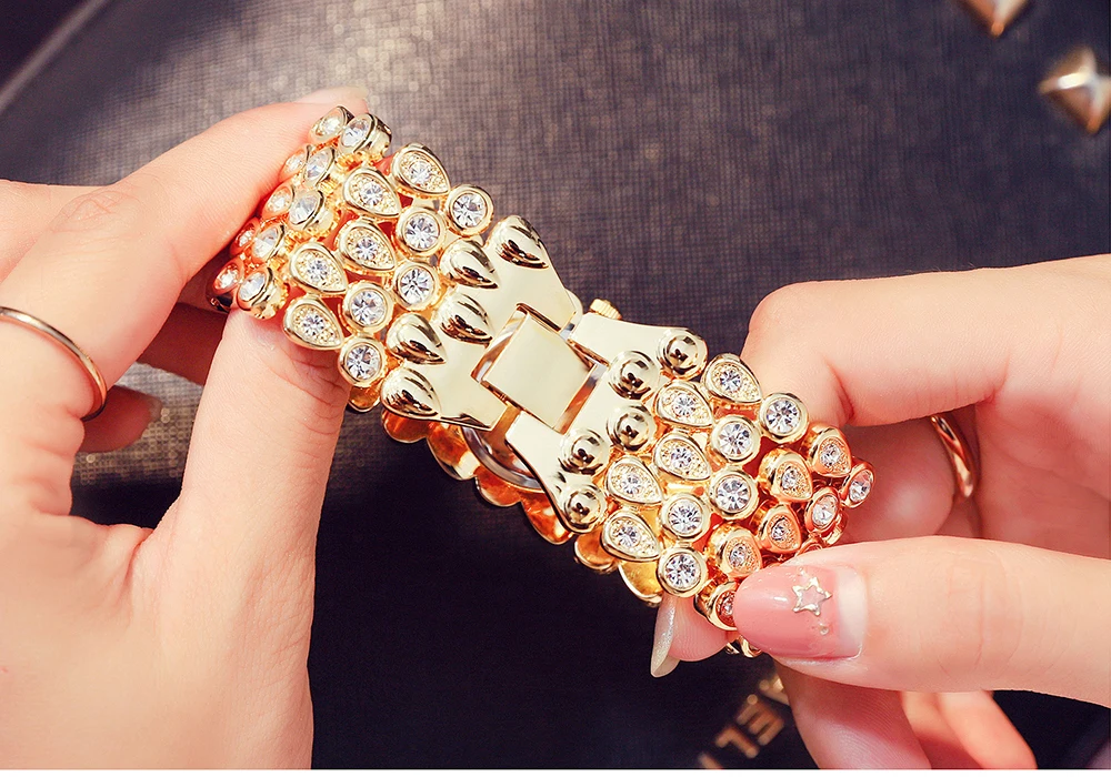 Часы наручные GD женские кварцевые модные повседневные Роскошные с золотистыми