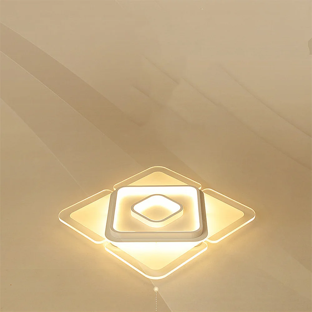 Светодиодные потолочные лампы квадратные скандинавские для спальни гостиной